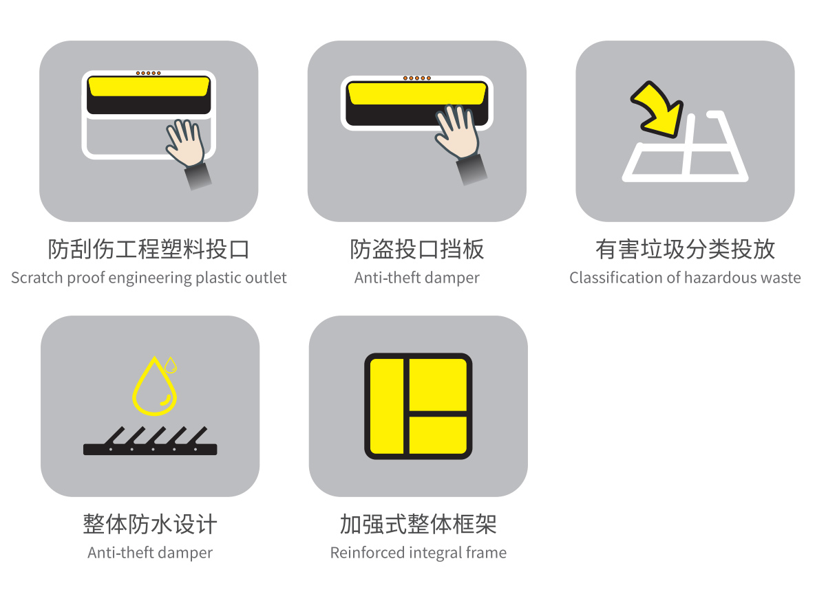 有害垃圾桶产品特点