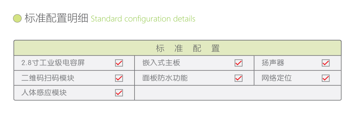 嵌入式微屏版中控系统标准配置明细