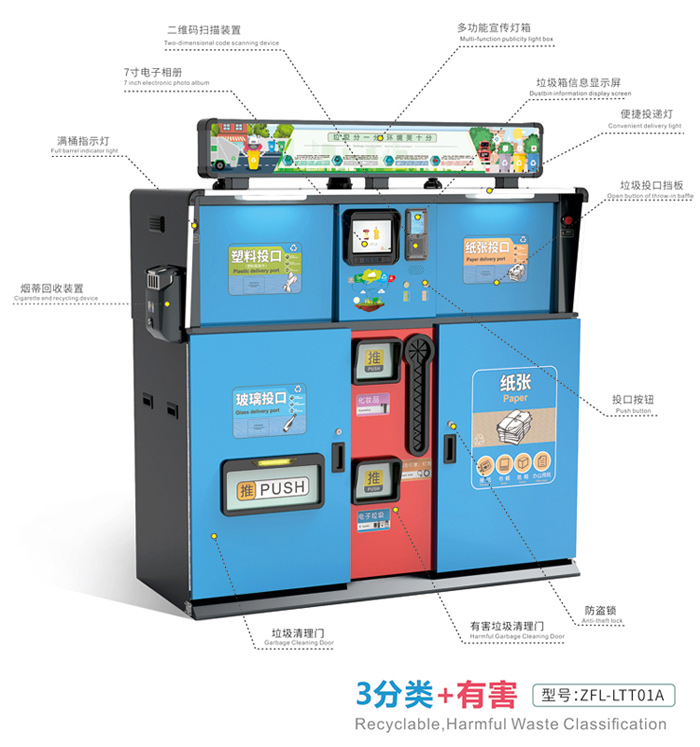 小精灵可回收垃圾桶