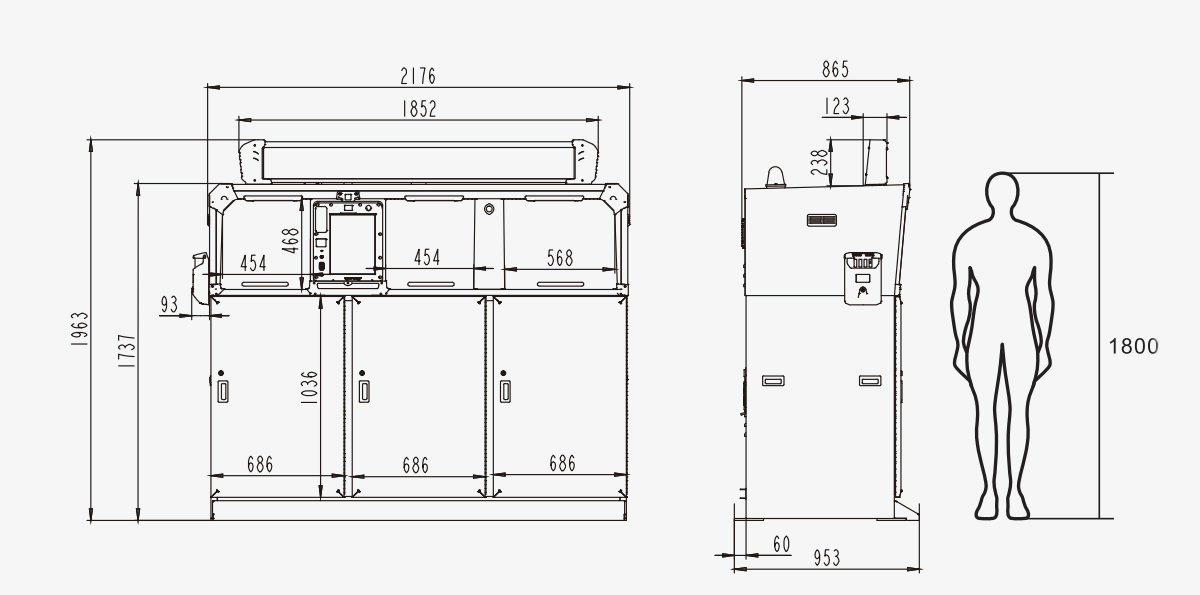 垃圾分类箱产品尺寸